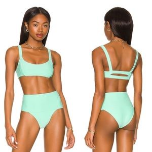 Lspace Jess Desi bikini set teal sz medium